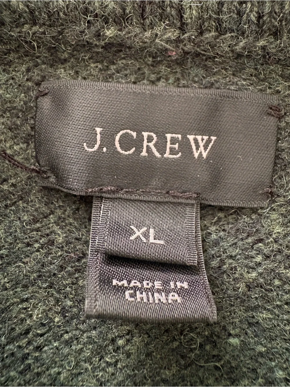 J Crew lambs wool collard sweater. Size XL.